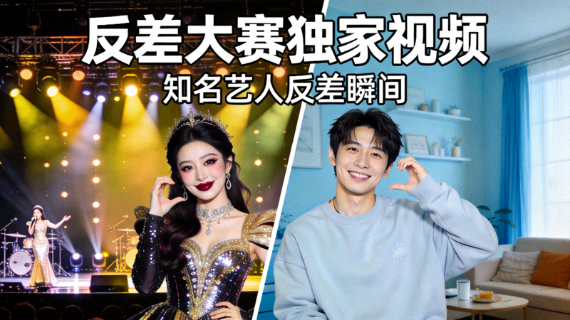 反差大赛独家视频：知名艺人反差瞬间